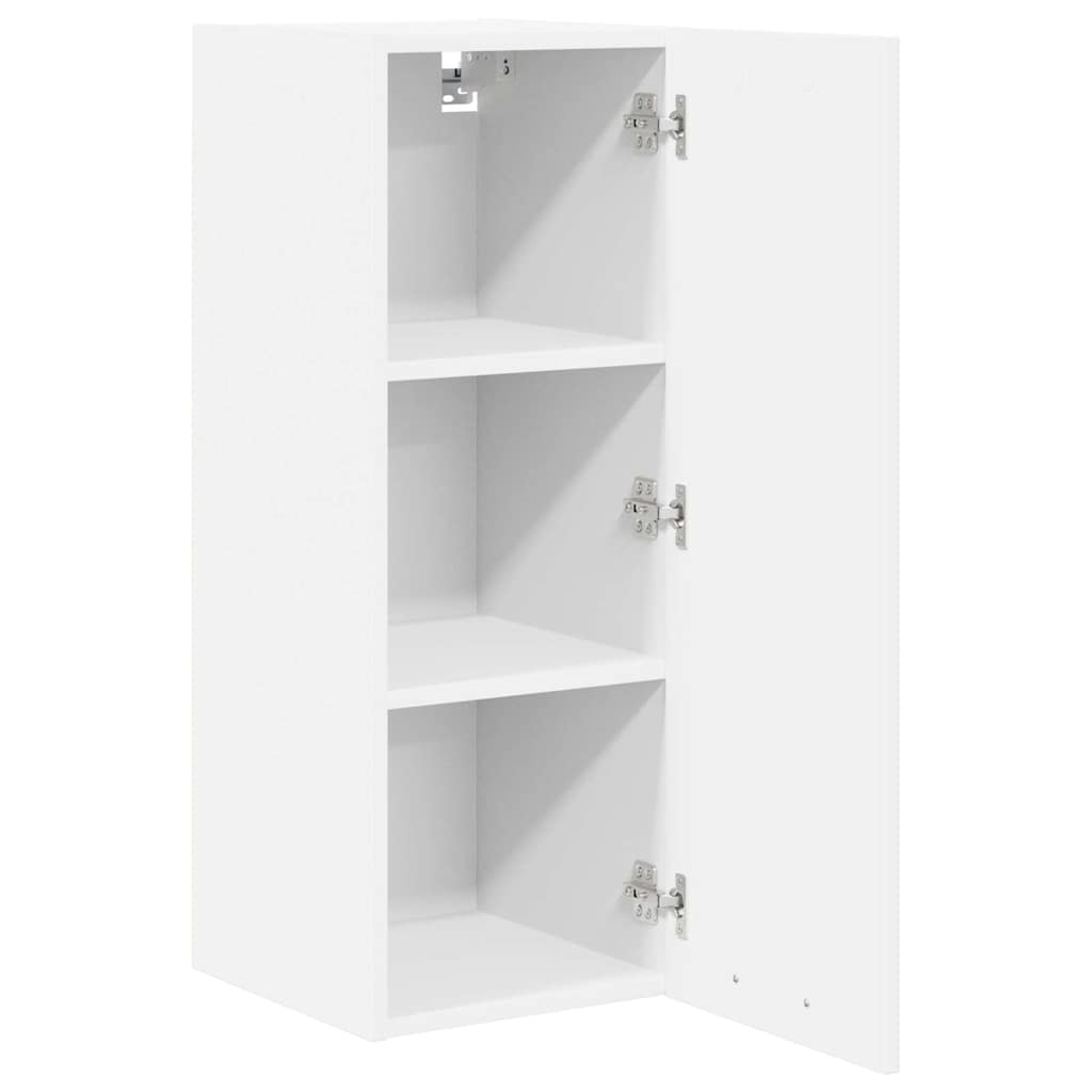 vidaXL Szafka wisząca z przechowywaniem 2 pcs Biały 30 x 31 x 80 cm