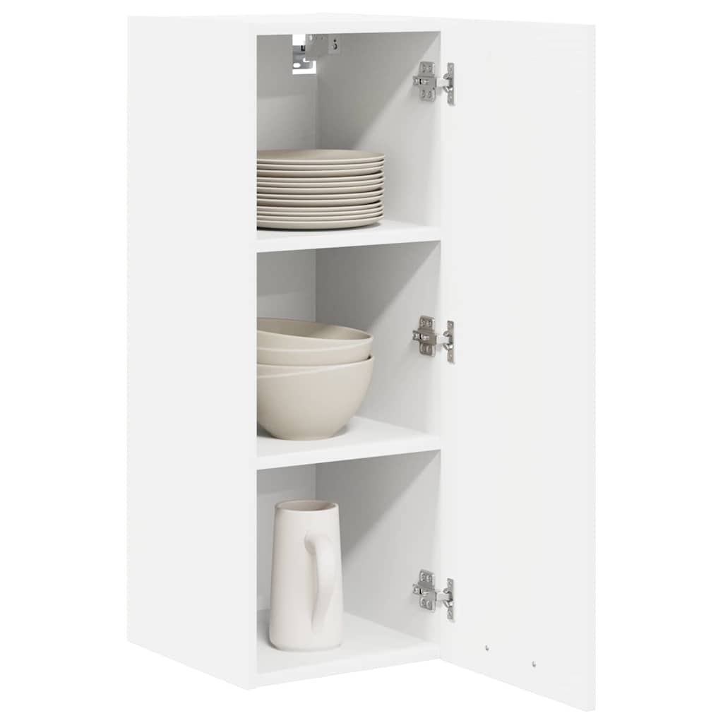vidaXL Szafka wisząca z przechowywaniem 2 pcs Biały 30 x 31 x 80 cm