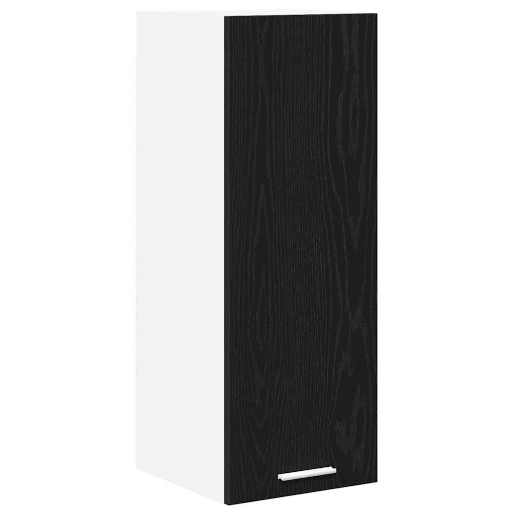 vidaXL Szafka wisząca 2 pcs Czarny Dąb i Biały 30 x 31 x 80 cm