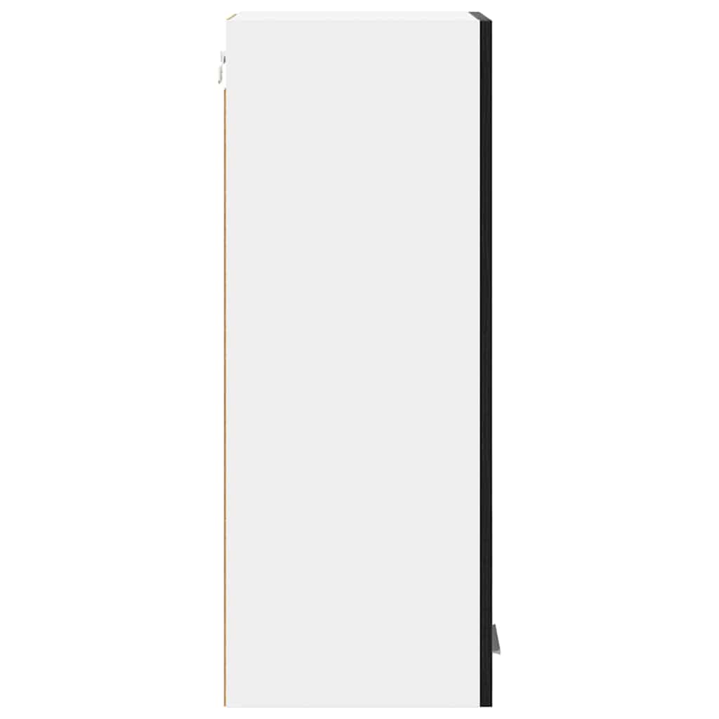 vidaXL Szafka wisząca 2 pcs Czarny Dąb i Biały 30 x 31 x 80 cm