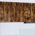 vidaXL Szafka wisząca Riga 2 pcs Wędzony dąb i biały 30 x 31 x 80 cm