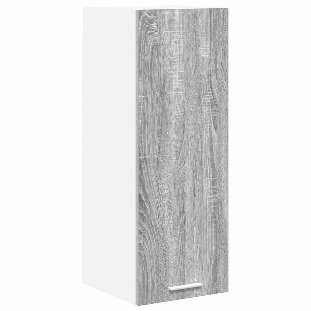vidaXL Szafka wisząca 2 pcs Szary Sonoma i Biały 30 x 31 x 80 cm