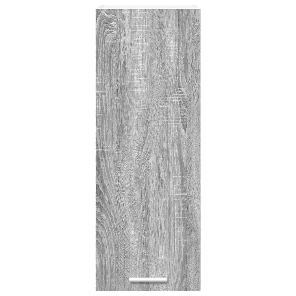 vidaXL Szafka wisząca 2 pcs Szary Sonoma i Biały 30 x 31 x 80 cm