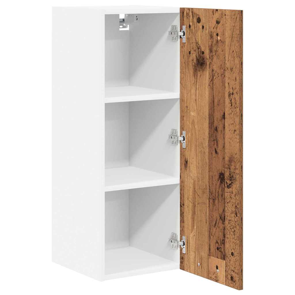 vidaXL Szafka wisząca 2 pcs Stare Drewno i Biały 30 x 31 x 80 cm