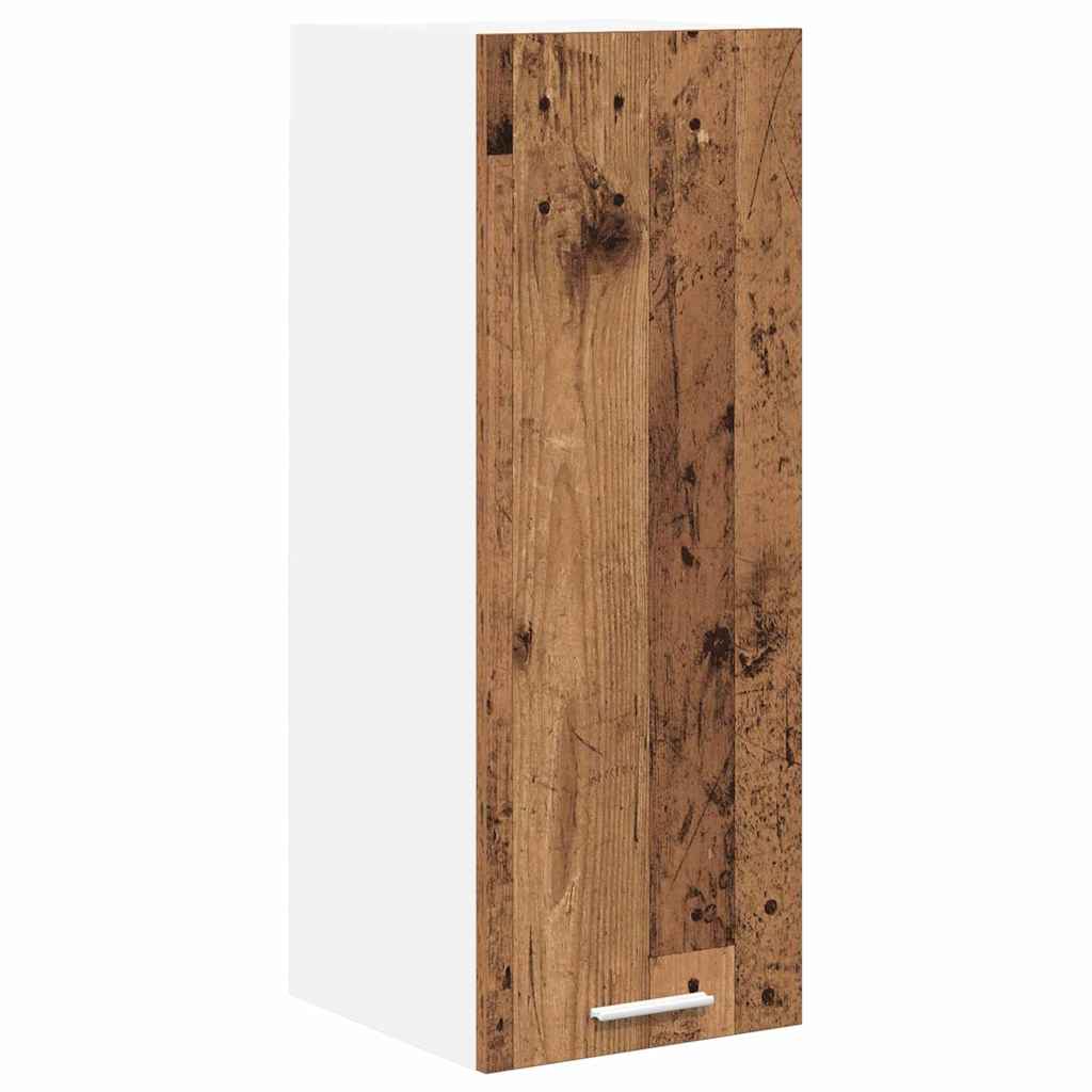 vidaXL Szafka wisząca 2 pcs Stare Drewno i Biały 30 x 31 x 80 cm