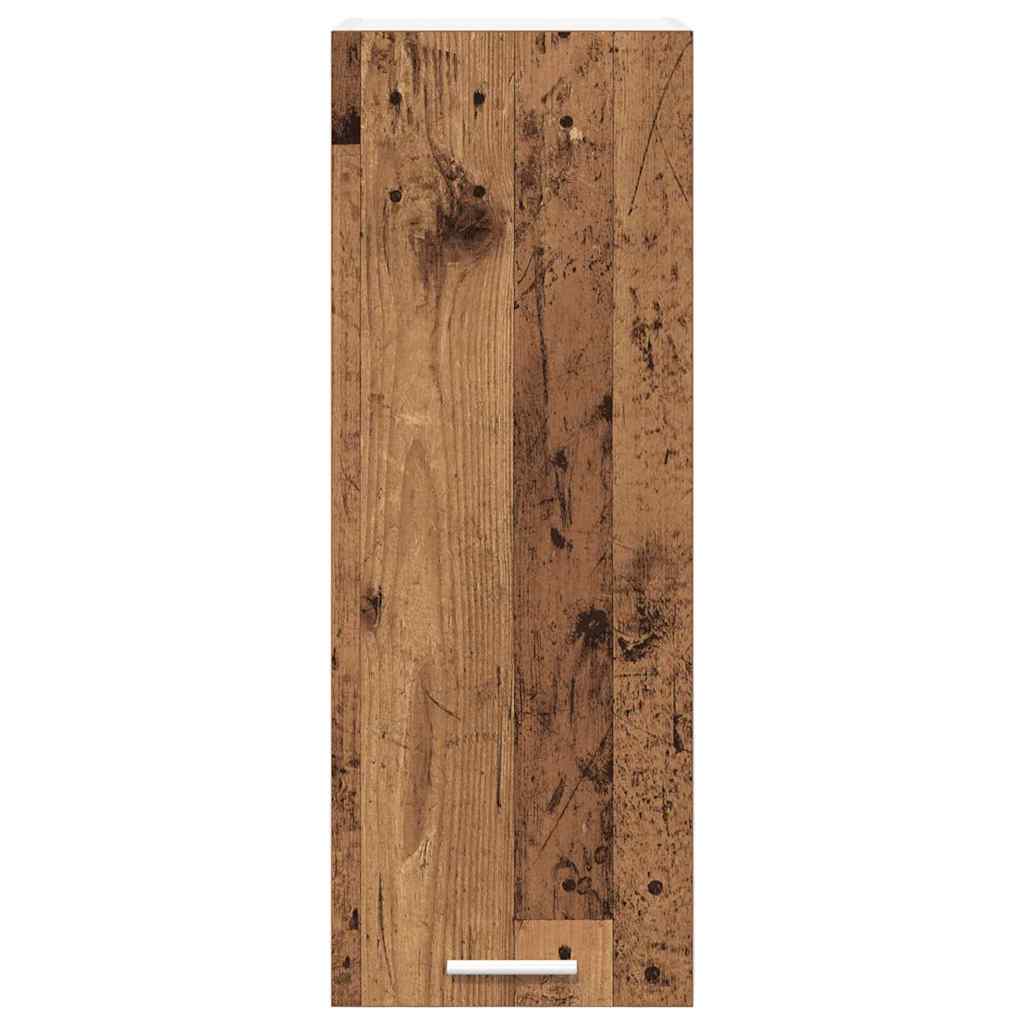 vidaXL Szafka wisząca 2 pcs Stare Drewno i Biały 30 x 31 x 80 cm