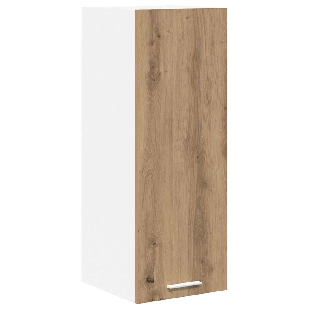 vidaXL Szafka wisząca 2 pcs Dąb rzemieślniczy i biały 30 x 31 x 80 cm