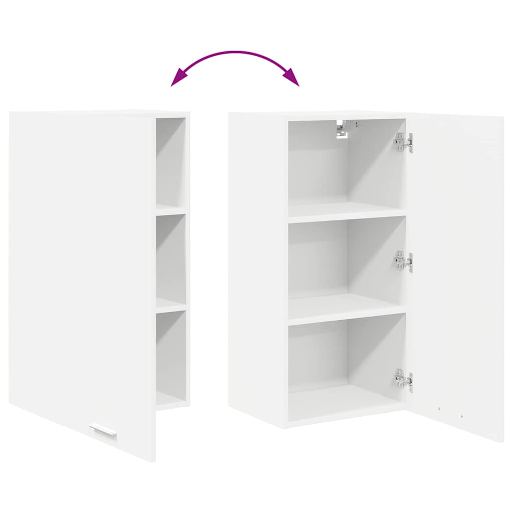 vidaXL Szafka wisząca Biały 40 x 31 x 80 cm Materiał drewnopochodny