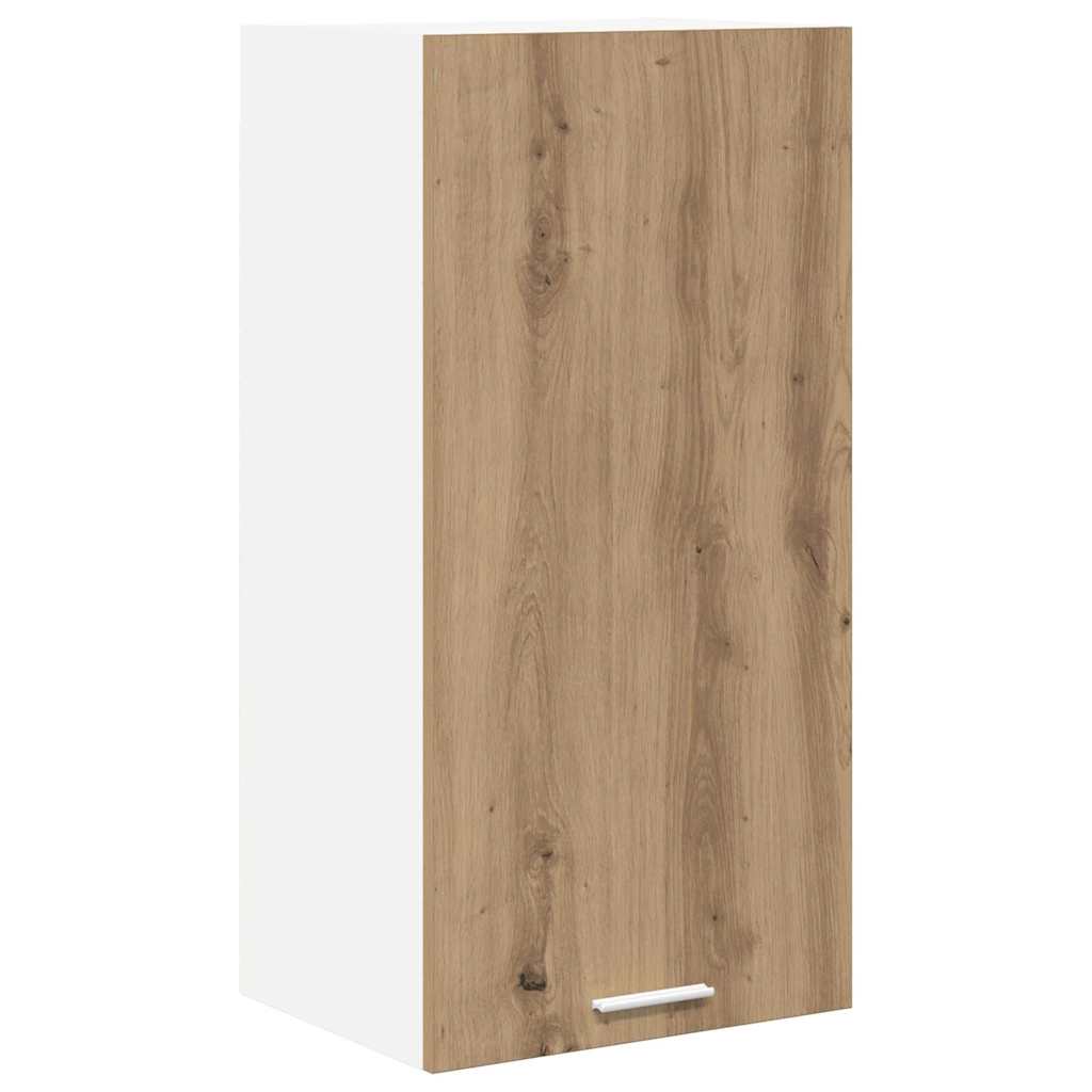 vidaXL Szafka wisząca Dąb rzemieślniczy i biały 40 x 31 x 80 cm