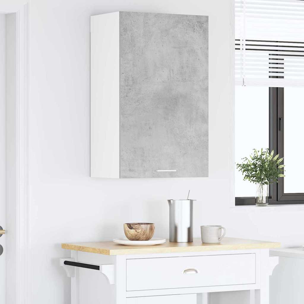 vidaXL Szafka wisząca Betonowa szarość i biel 50 x 31 x 80 cm