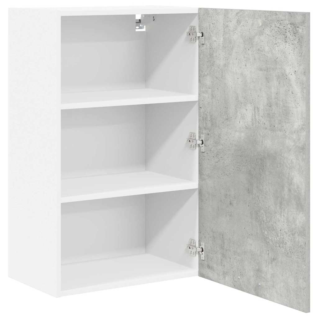 vidaXL Szafka wisząca Betonowa szarość i biel 50 x 31 x 80 cm