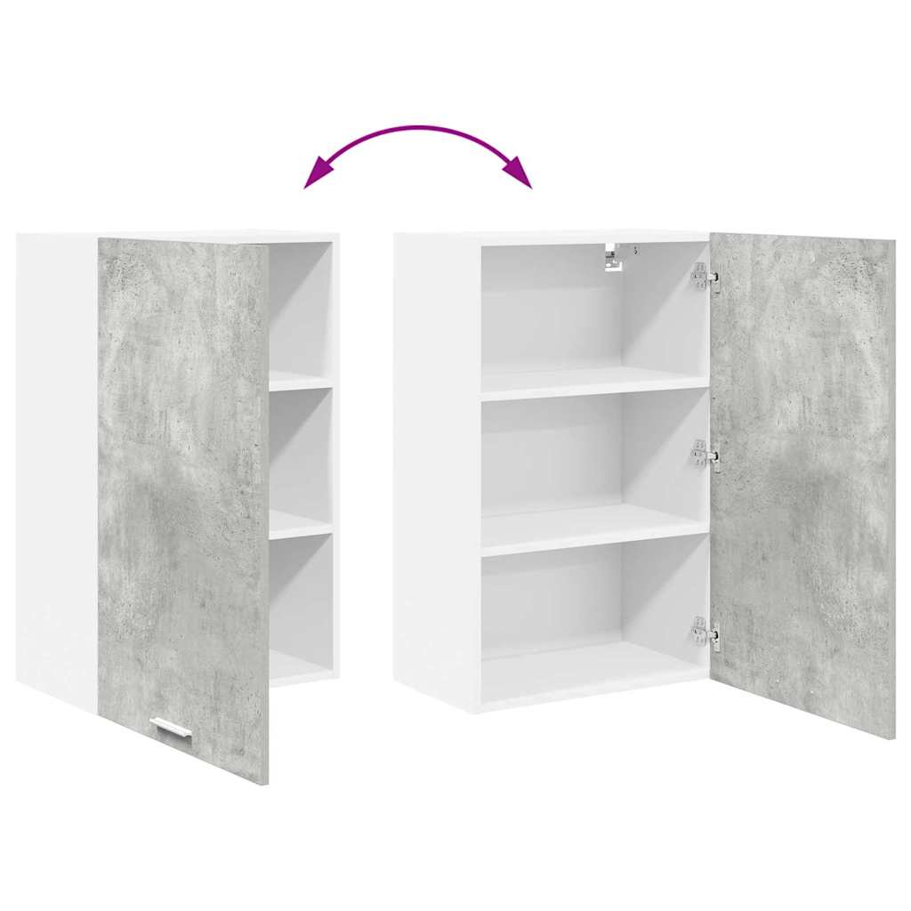 vidaXL Szafka wisząca Betonowa szarość i biel 50 x 31 x 80 cm