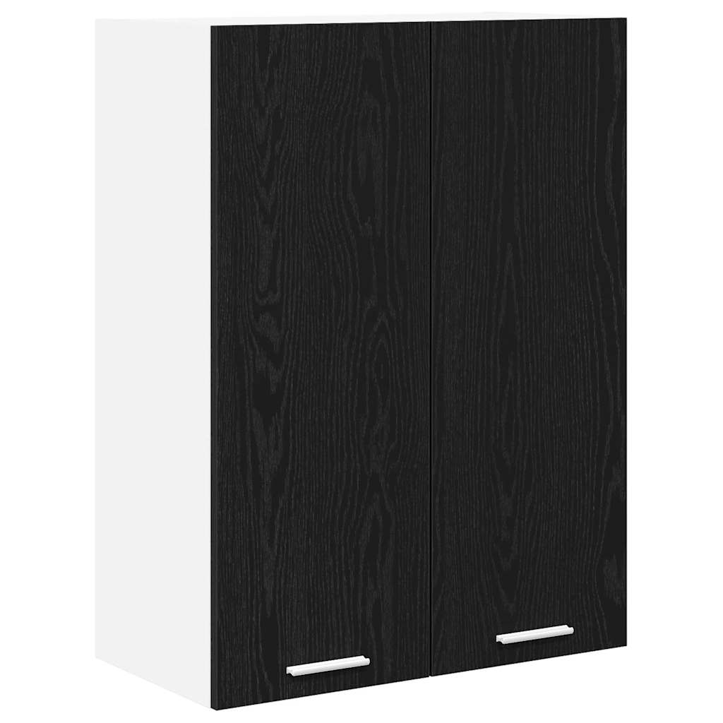 vidaXL Szafka wisząca z przechowywaniem Czarny Dąb 60 x 31 x 80 cm