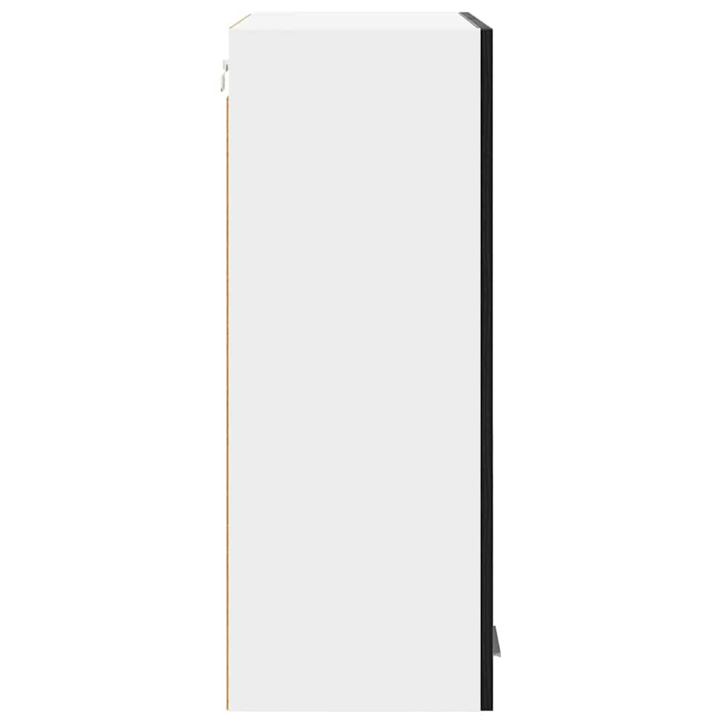 vidaXL Szafka wisząca z przechowywaniem Czarny Dąb 60 x 31 x 80 cm