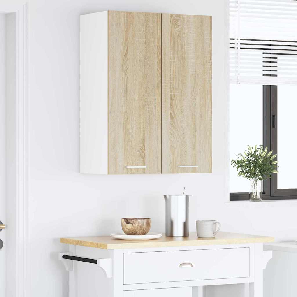 vidaXL Szafka wisząca z przechowywaniem Dąb Sonoma 60 x 31 x 80 cm