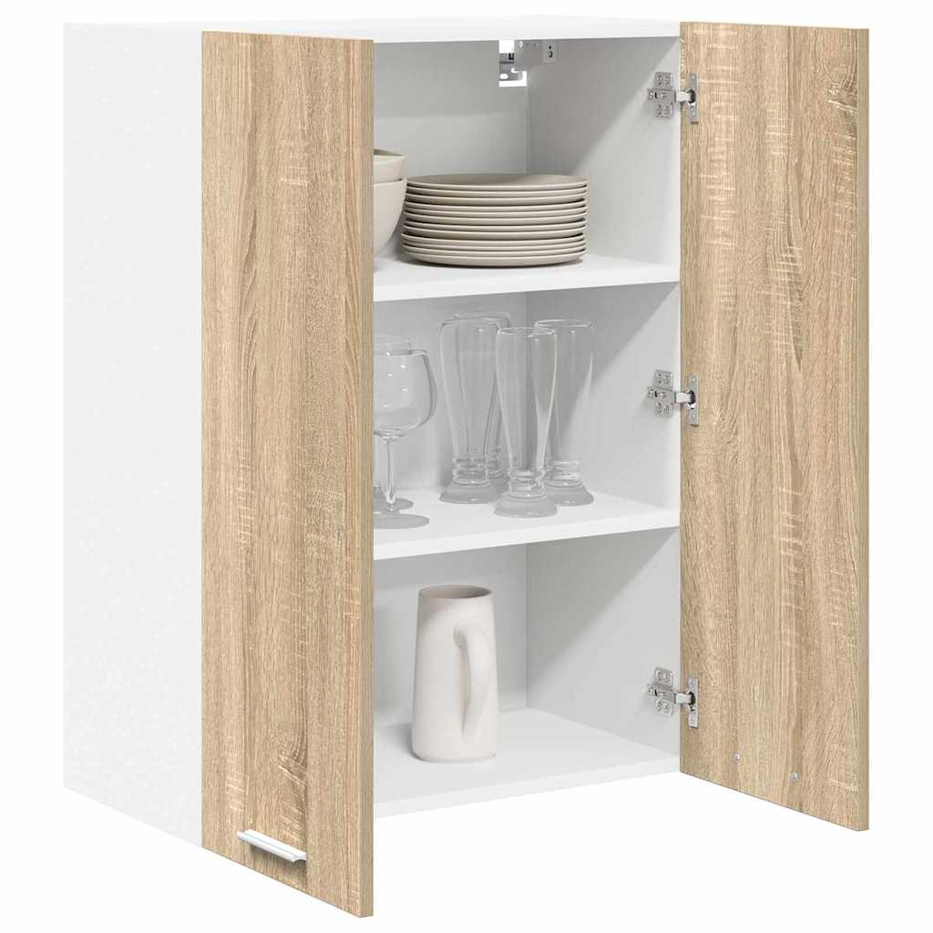 vidaXL Szafka wisząca z przechowywaniem Dąb Sonoma 60 x 31 x 80 cm