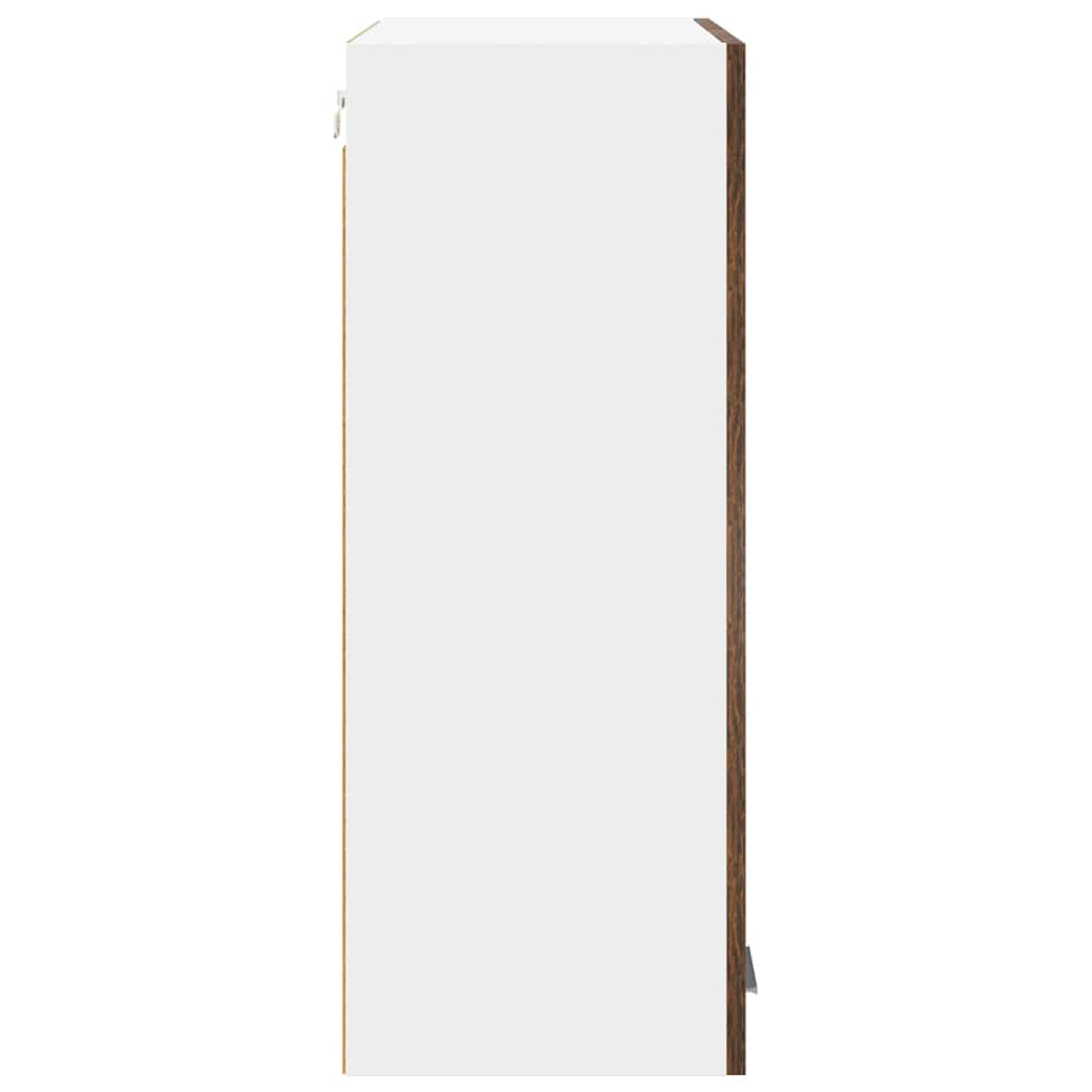 vidaXL Szafka wisząca z przechowywaniem Dąb wędzony 60 x 31 x 80 cm