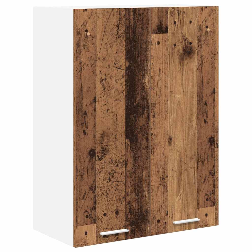 vidaXL Szafka wisząca z przechowywaniem Stare drewno 60 x 31 x 80 cm