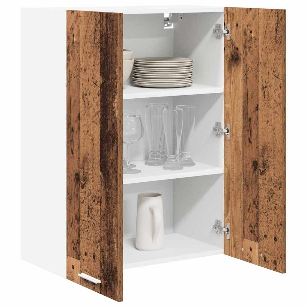vidaXL Szafka wisząca z przechowywaniem Stare drewno 60 x 31 x 80 cm