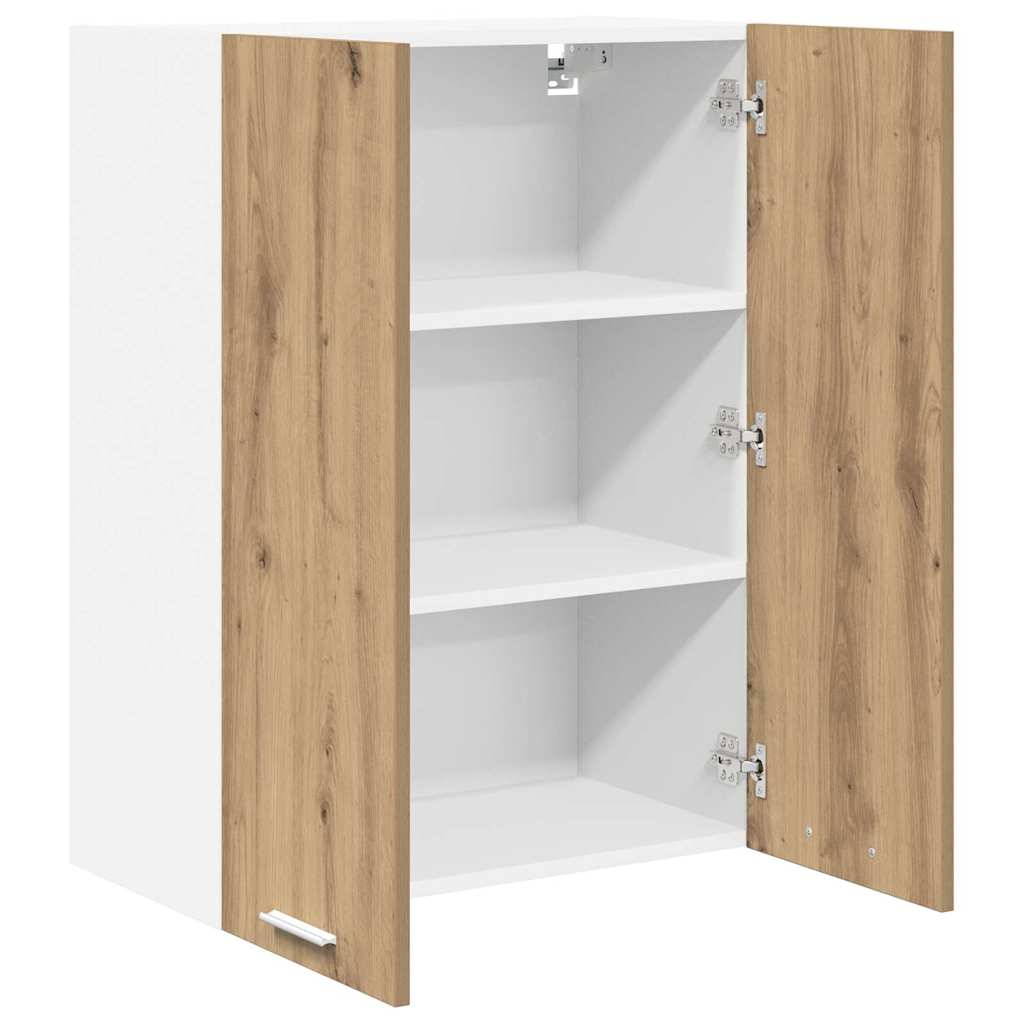 vidaXL Szafka wisząca z drzwiami Dąb rzemieślniczy 60 x 31 x 80 cm