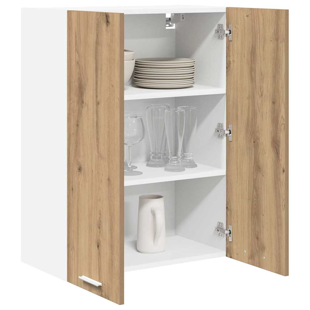 vidaXL Szafka wisząca z drzwiami Dąb rzemieślniczy 60 x 31 x 80 cm