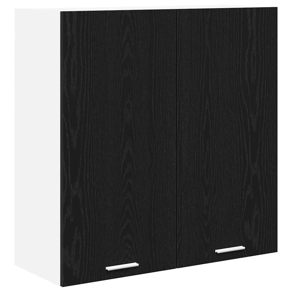 vidaXL Szafka wisząca z przechowywaniem Czarny Dąb 80 x 31 x 80 cm
