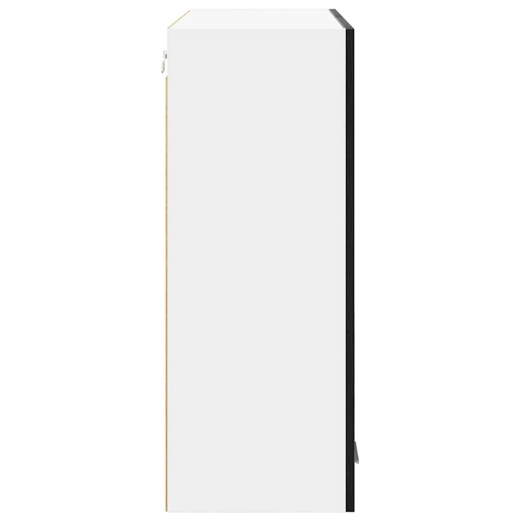 vidaXL Szafka wisząca z przechowywaniem Czarny Dąb 80 x 31 x 80 cm