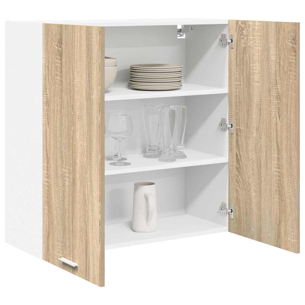 vidaXL Szafka wisząca z przechowywaniem Dąb Sonoma 80 x 31 x 80 cm