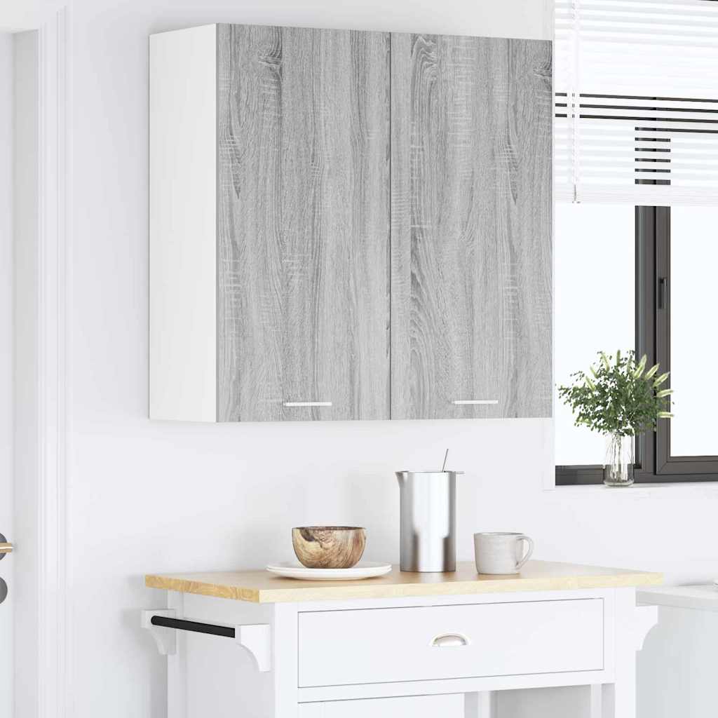 vidaXL Szafka wisząca z przechowywaniem Szary Sonoma 80 x 31 x 80 cm