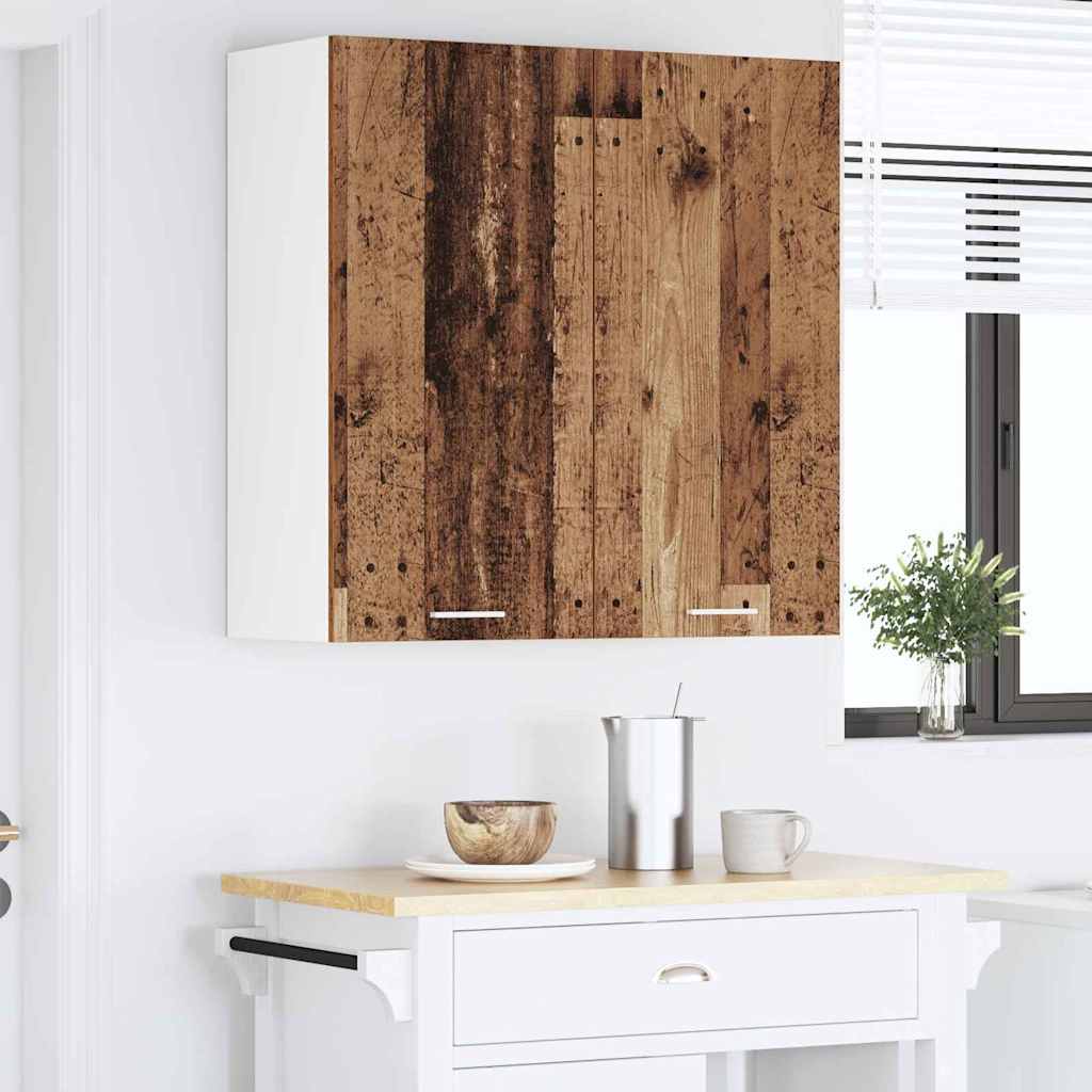 vidaXL Szafka wisząca z przechowywaniem Stare drewno 80 x 31 x 80 cm