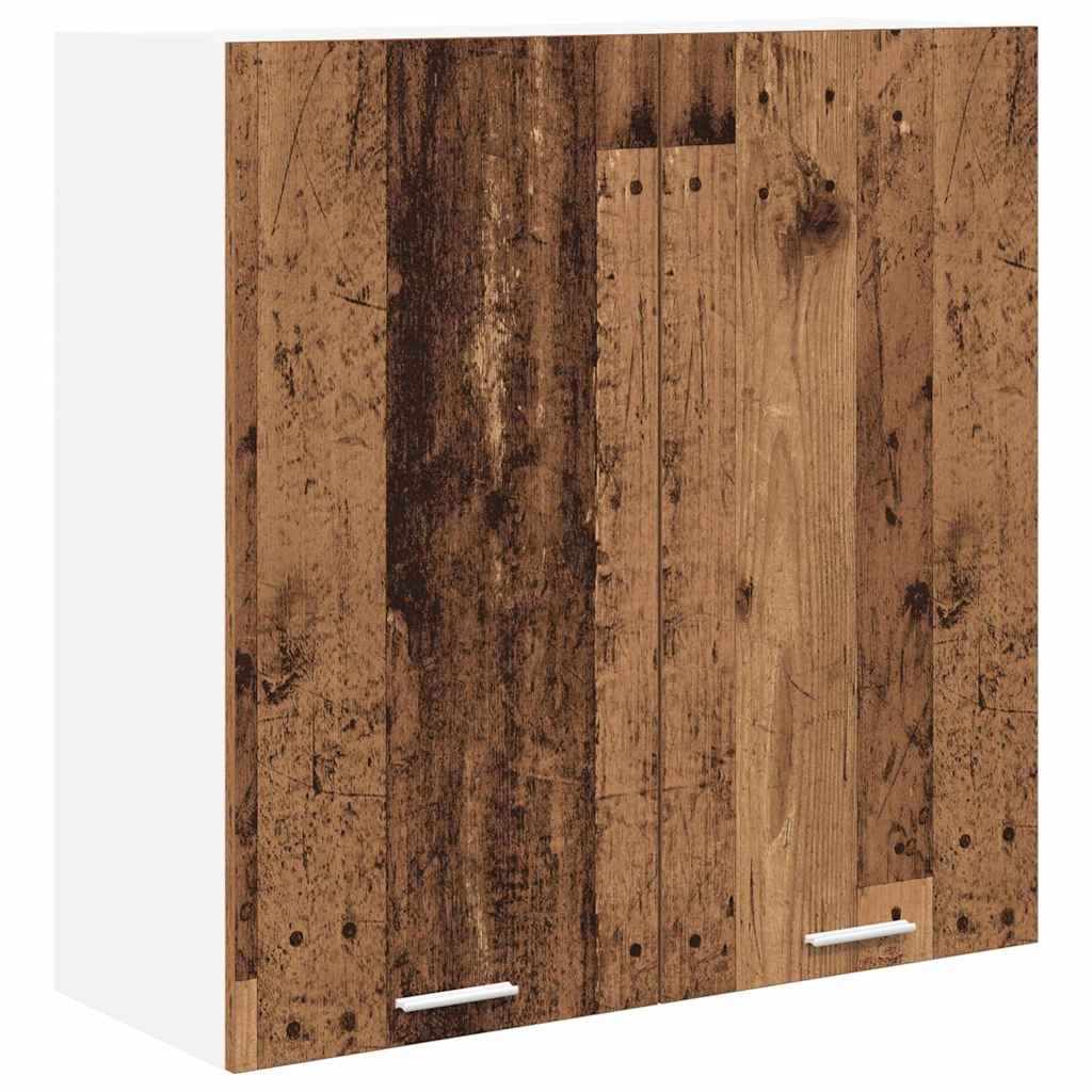 vidaXL Szafka wisząca z przechowywaniem Stare drewno 80 x 31 x 80 cm