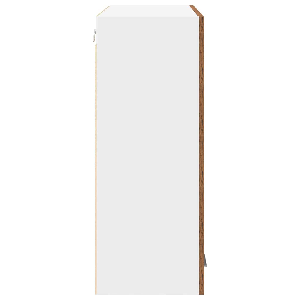 vidaXL Szafka wisząca z przechowywaniem Stare drewno 80 x 31 x 80 cm