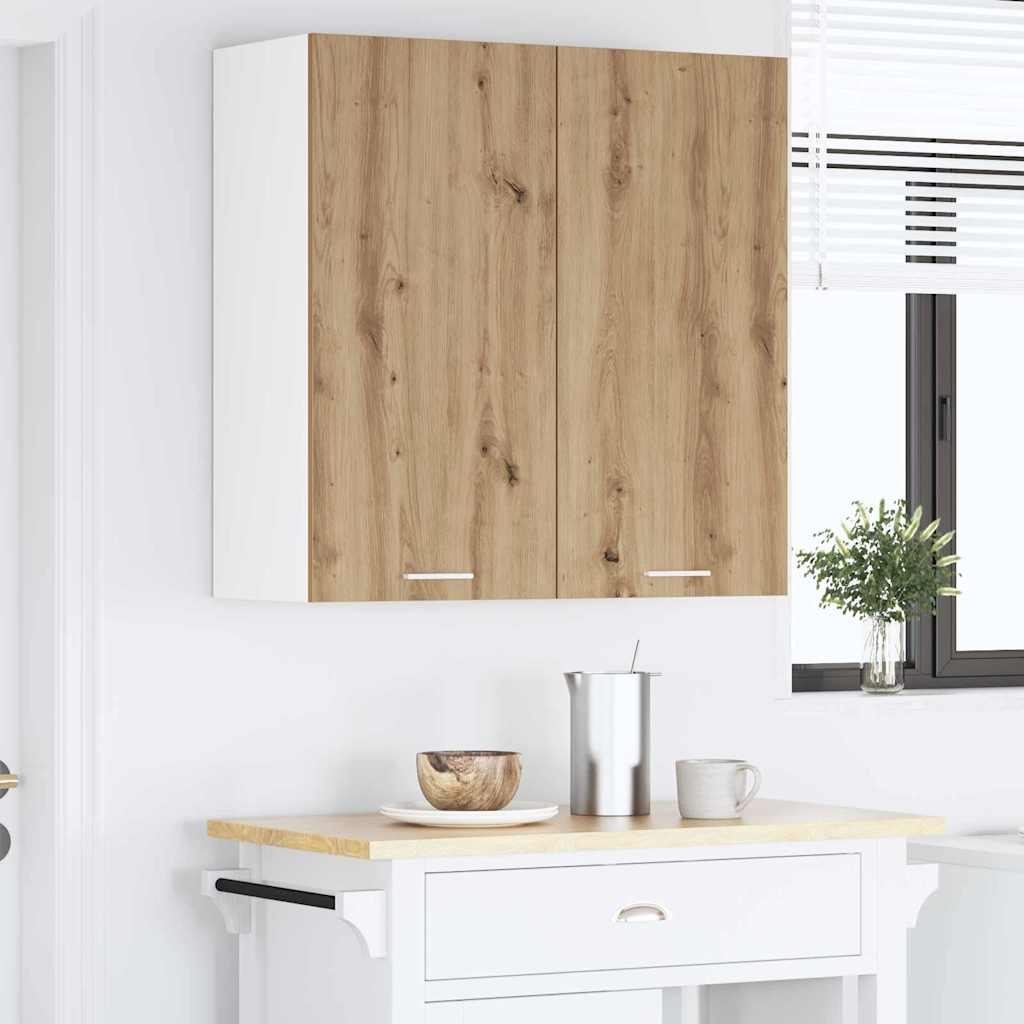 vidaXL Szafka wisząca z drzwiami Dąb rzemieślniczy 80 x 31 x 80 cm