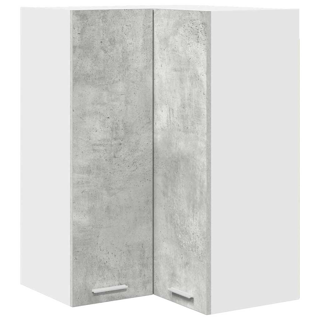 vidaXL Szafka wisząca Betonowa szarość i biel 57 x 57 x 80 cm