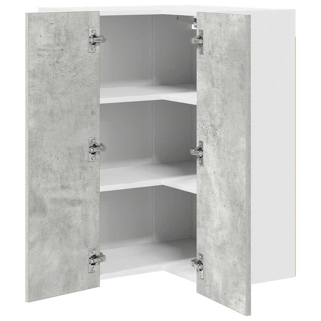 vidaXL Szafka wisząca Betonowa szarość i biel 57 x 57 x 80 cm