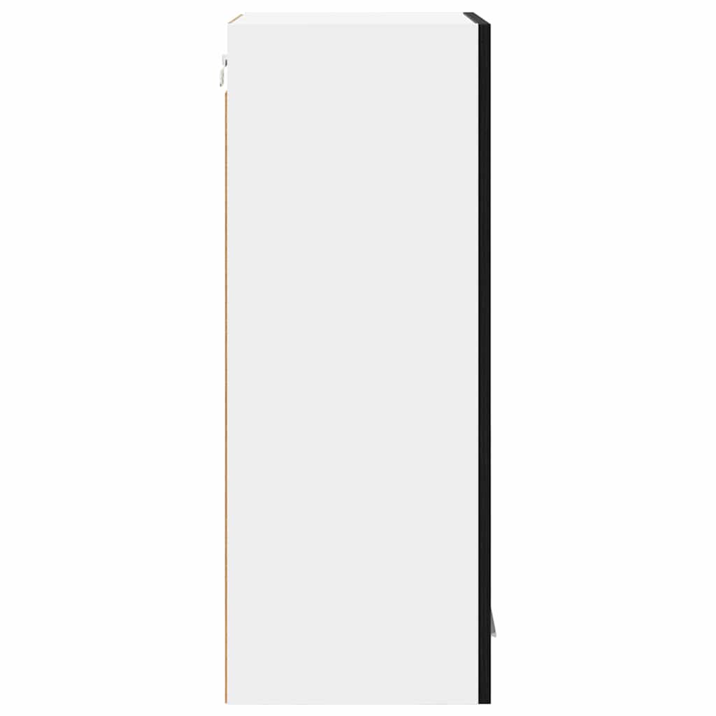 vidaXL Szafka wisząca z przechowywaniem Czarny Dąb 40 x 31 x 80 cm