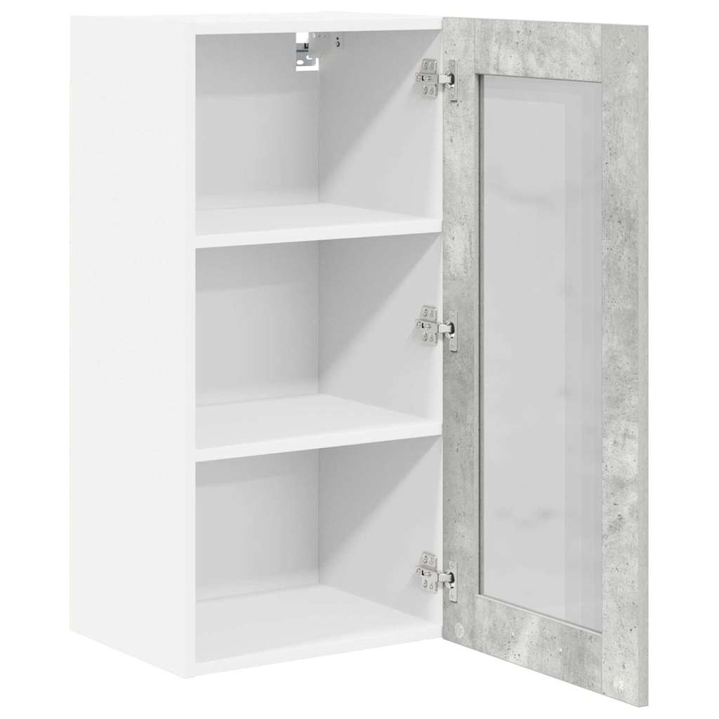 vidaXL Szafka wisząca Betonowy szary 40 x 31 x 80 cm