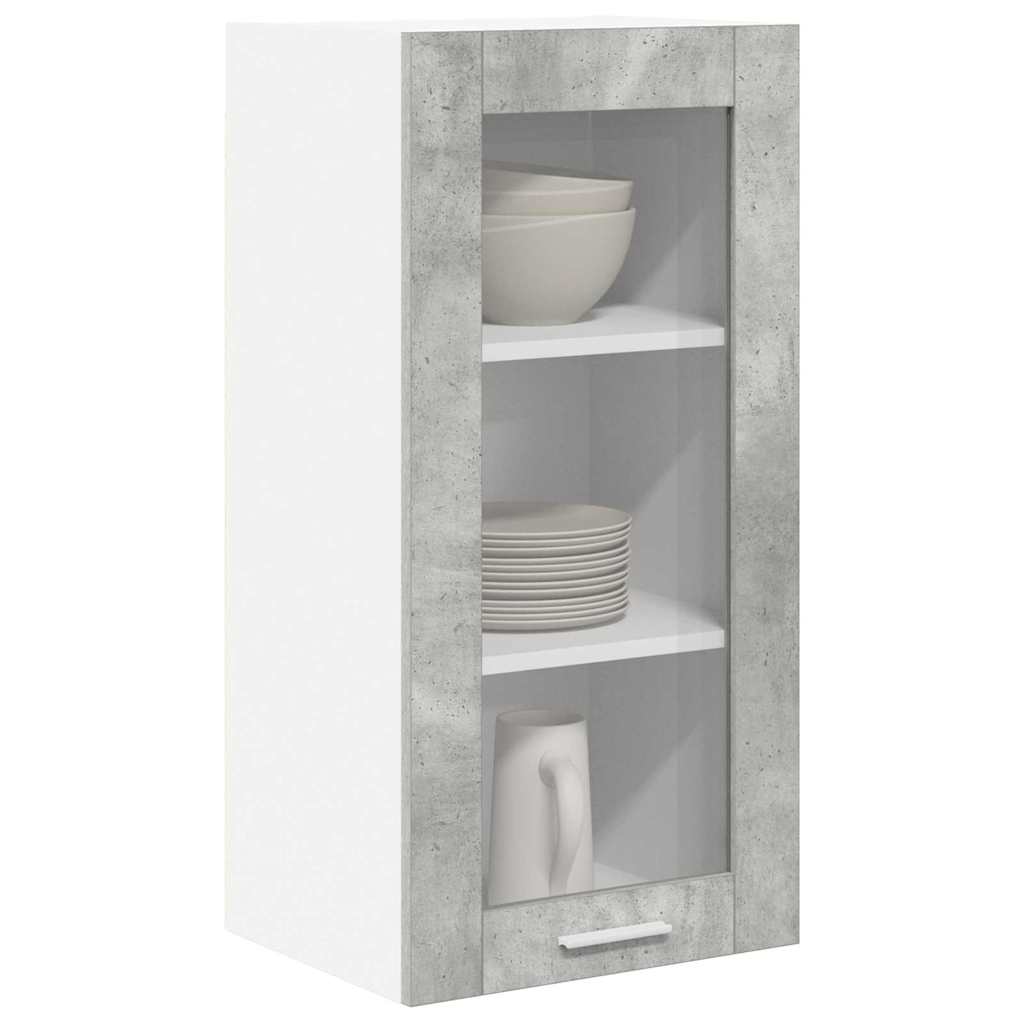 vidaXL Szafka wisząca Betonowy szary 40 x 31 x 80 cm