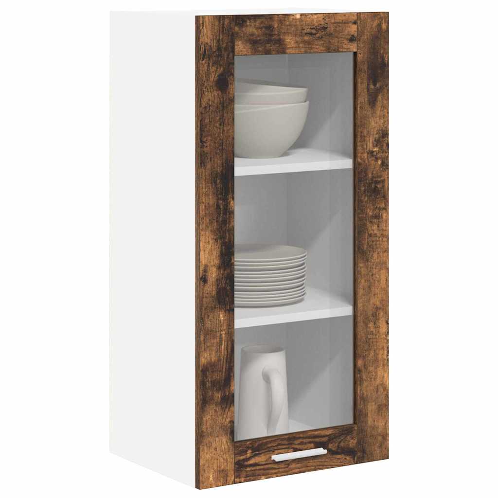 vidaXL Szafka wisząca z drzwiami 2 pcs Dąb wędzony 40 x 31 x 80 cm