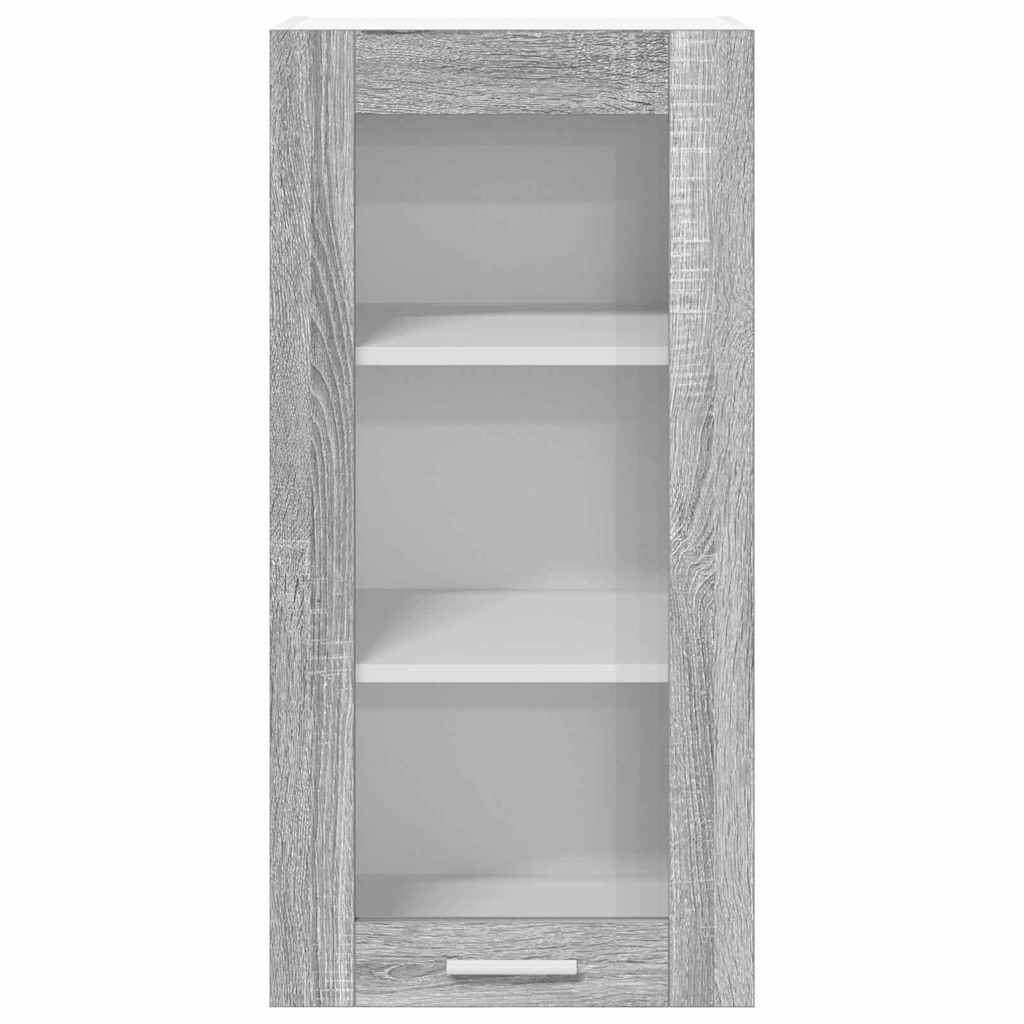 vidaXL Szafka wisząca z drzwiami 2 pcs Szary Sonoma 40 x 31 x 80 cm