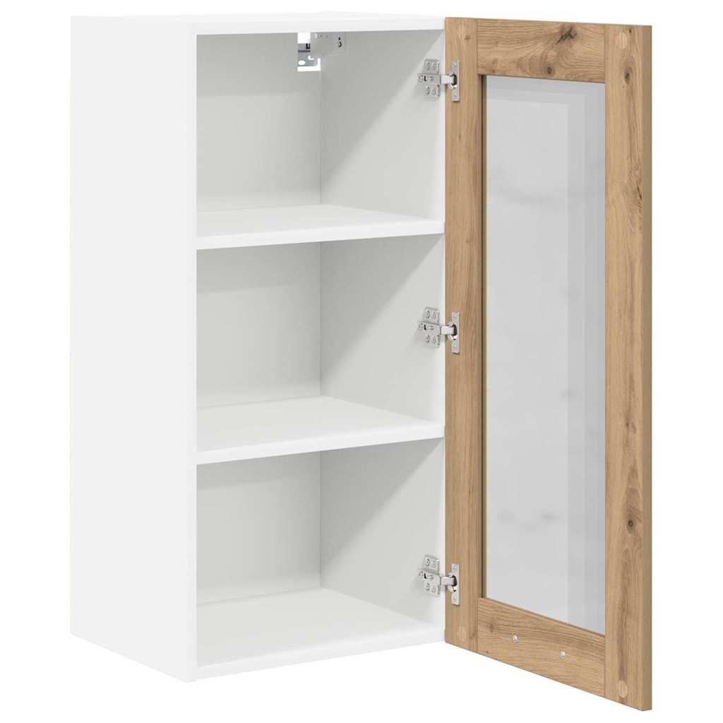 vidaXL Szafka wisząca 2 pcs Dąb rzemieślniczy 40 x 31 x 80 cm