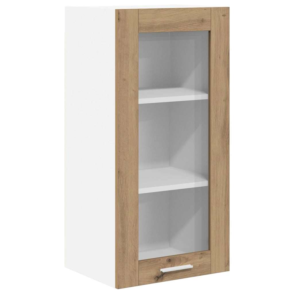 vidaXL Szafka wisząca 2 pcs Dąb rzemieślniczy 40 x 31 x 80 cm