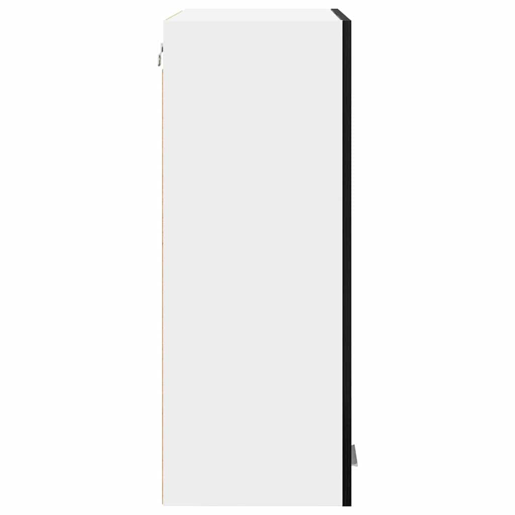 vidaXL Szafka wisząca z przechowywaniem Czarny Dąb 60 x 31 x 80 cm