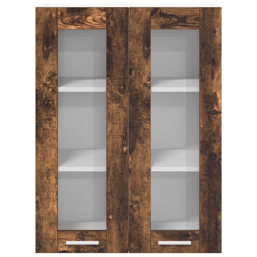 vidaXL Szafka wisząca z przechowywaniem Dąb wędzony 60 x 31 x 80 cm