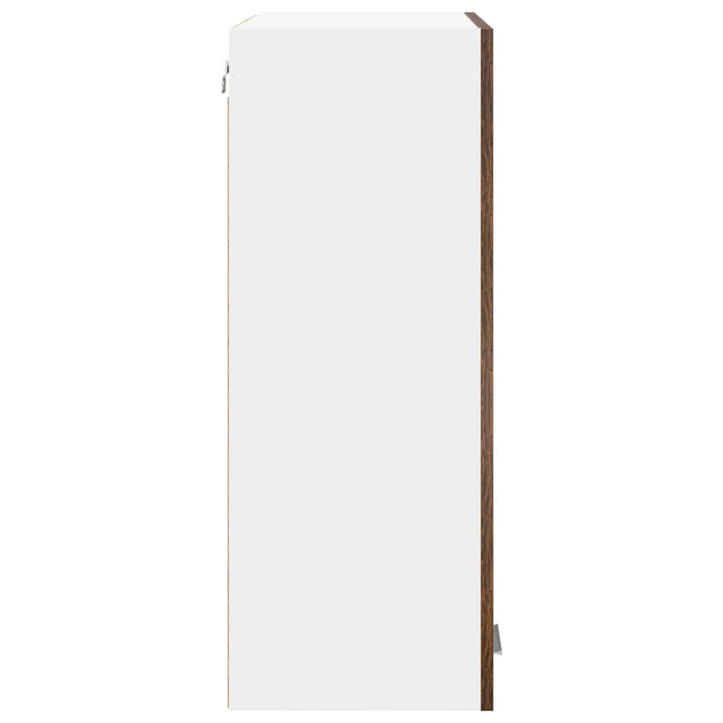 vidaXL Szafka wisząca z przechowywaniem Dąb wędzony 60 x 31 x 80 cm