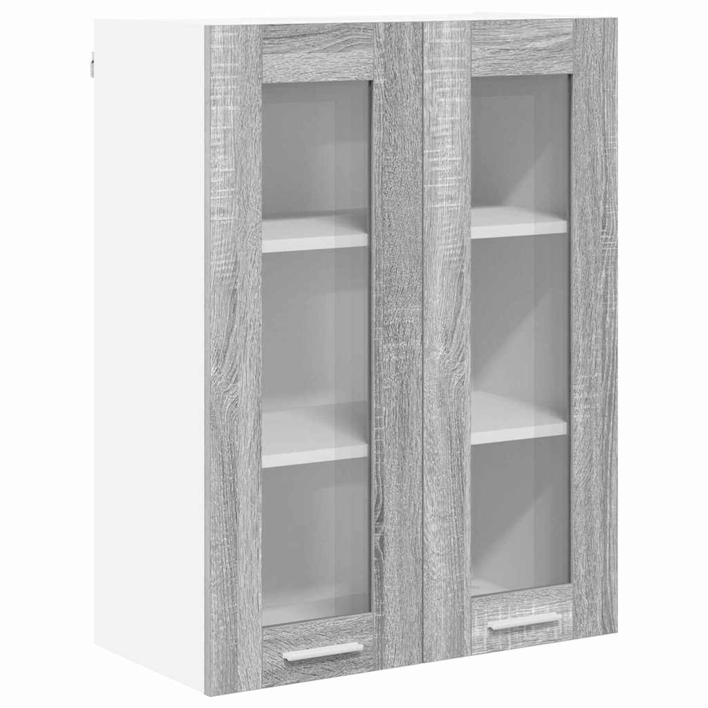 vidaXL Szafka wisząca z przechowywaniem Szary Sonoma 60 x 31 x 80 cm