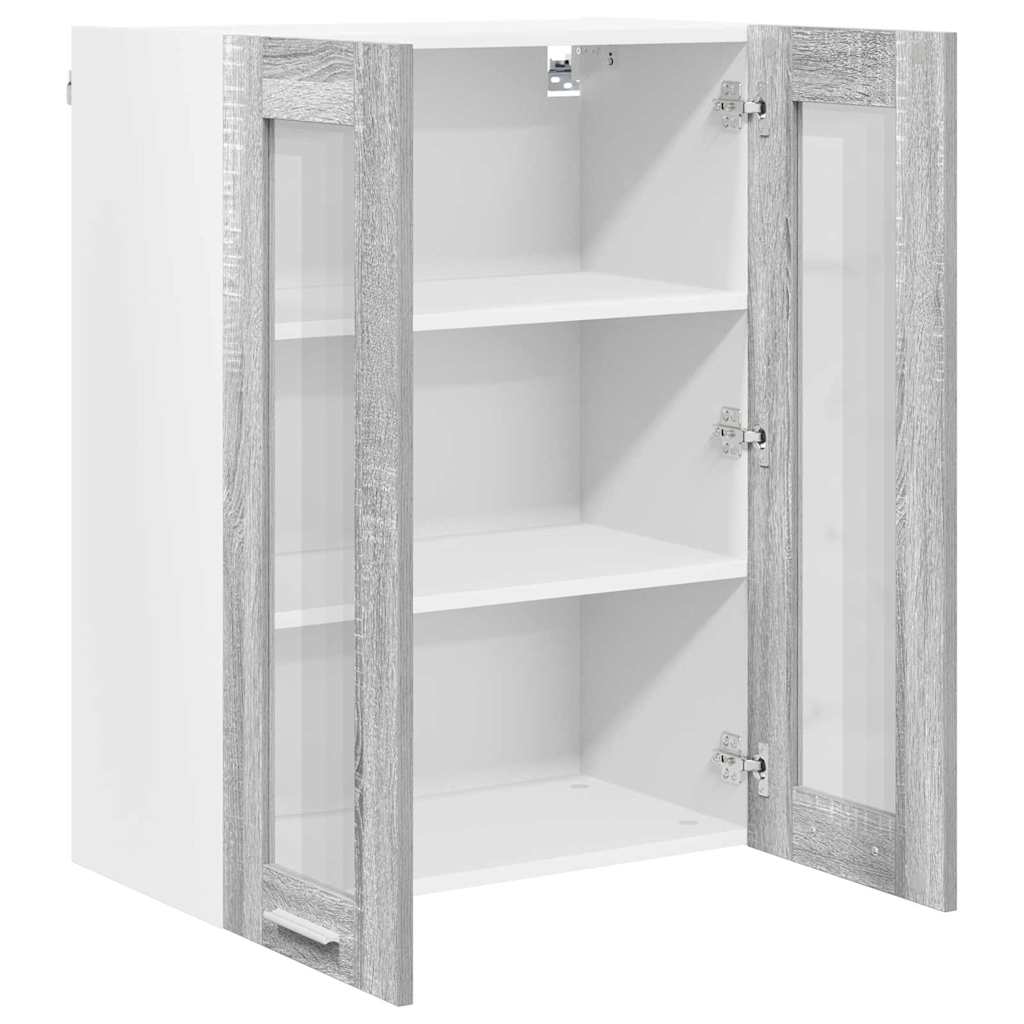 vidaXL Szafka wisząca z przechowywaniem Szary Sonoma 60 x 31 x 80 cm