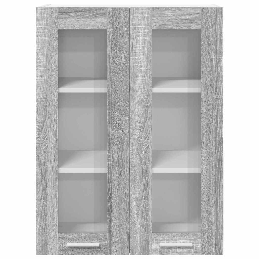 vidaXL Szafka wisząca z przechowywaniem Szary Sonoma 60 x 31 x 80 cm