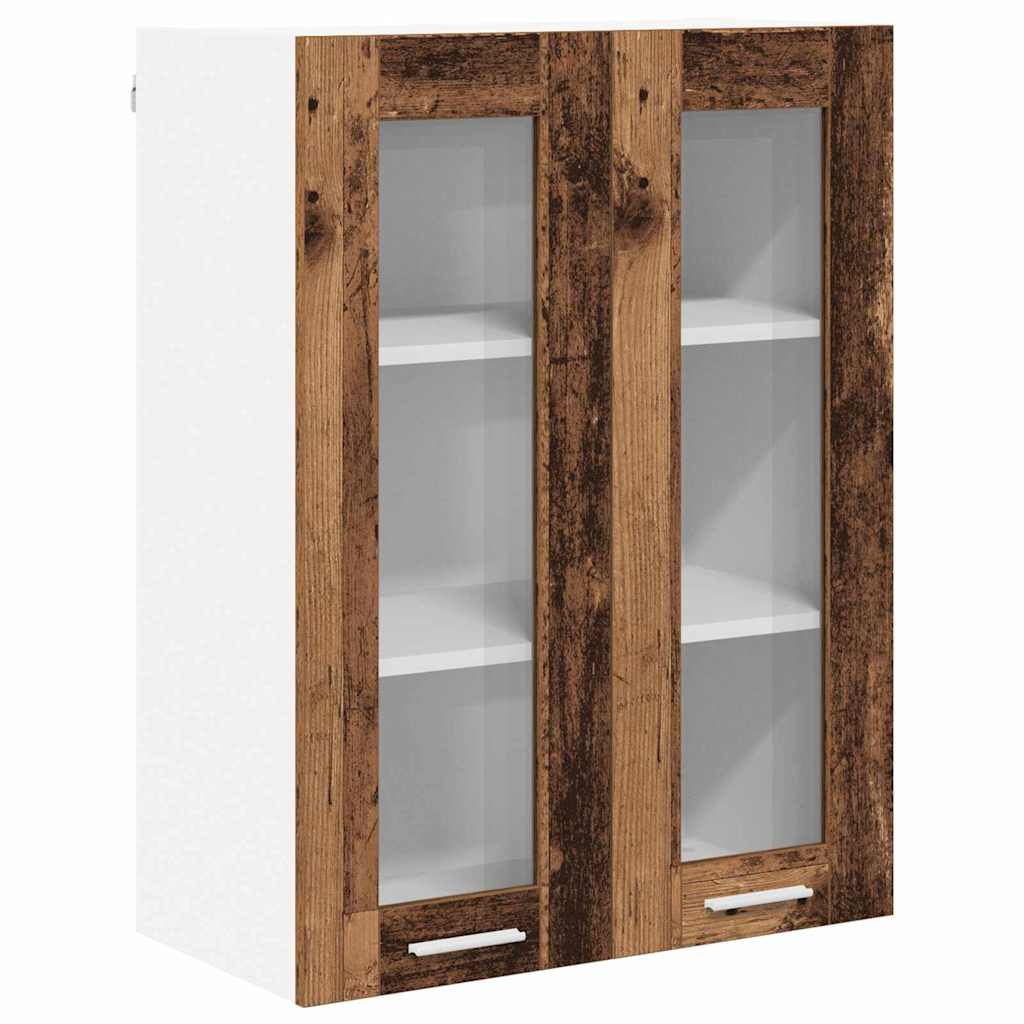 vidaXL Szafka wisząca z przechowywaniem Stare drewno 60 x 31 x 80 cm