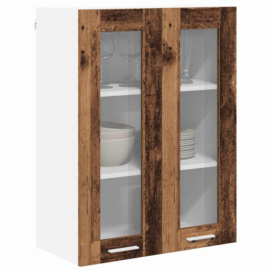 vidaXL Szafka wisząca z przechowywaniem Stare drewno 60 x 31 x 80 cm